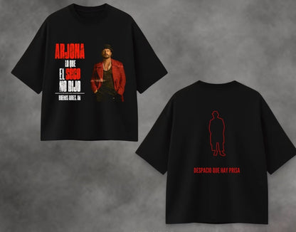 🎶🖤 CAMISETA RICARDO ARJONA – LETRAS QUE MARCAN 🔥✨