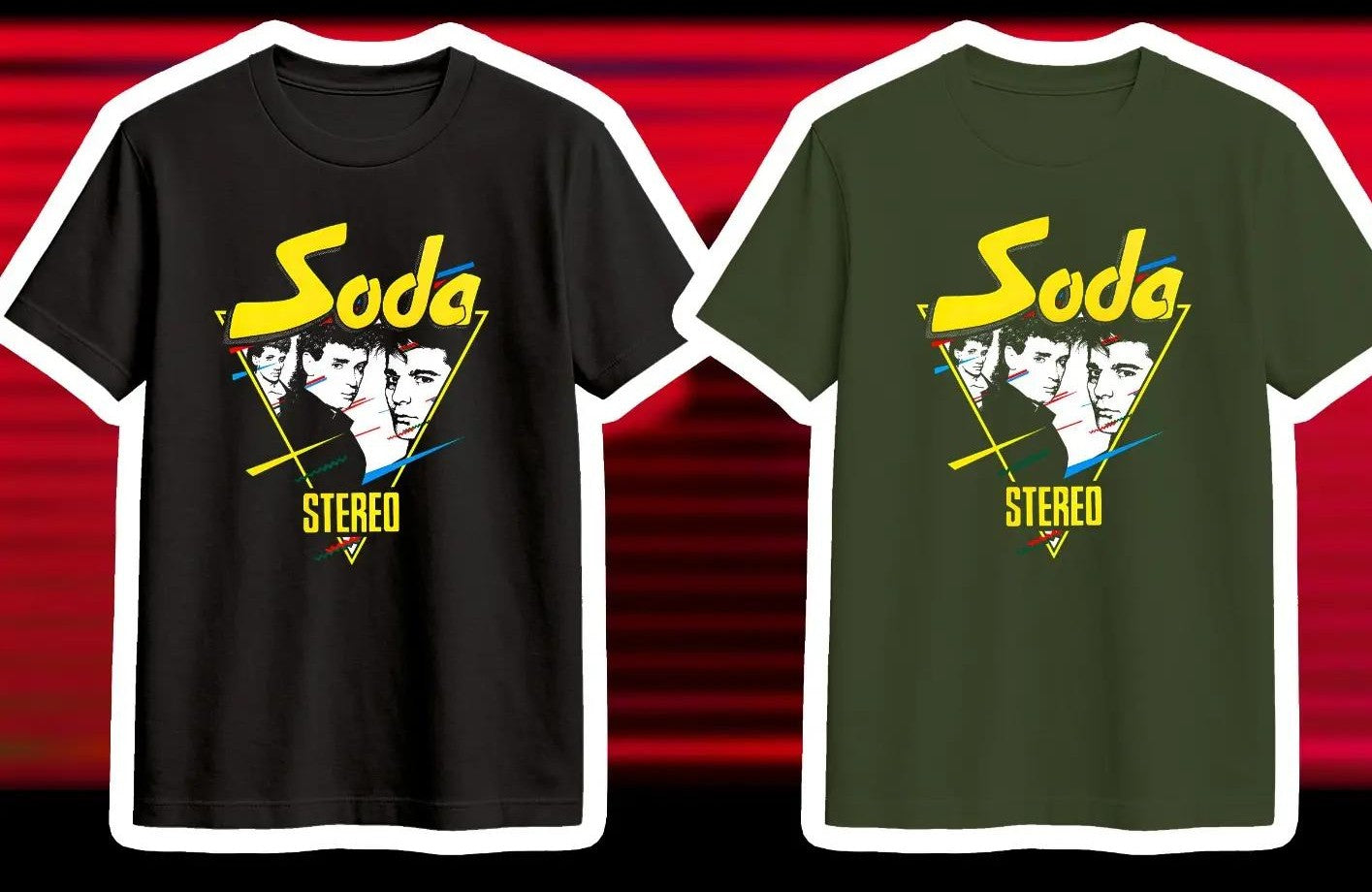 🎶⚡ CAMISETA SODA STEREO – DE MÚSICA LIGERA 🔥🖤
