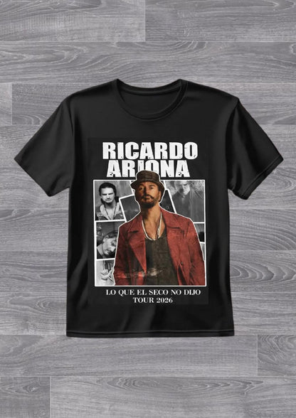 🎶🖤 CAMISETA RICARDO ARJONA – LETRAS QUE MARCAN 🔥✨