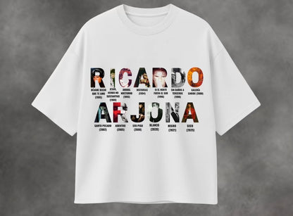 🎶🖤 CAMISETA RICARDO ARJONA – LETRAS QUE MARCAN 🔥✨