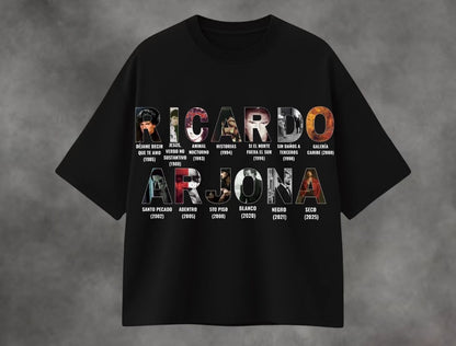 🎶🖤 CAMISETA RICARDO ARJONA – LETRAS QUE MARCAN 🔥✨