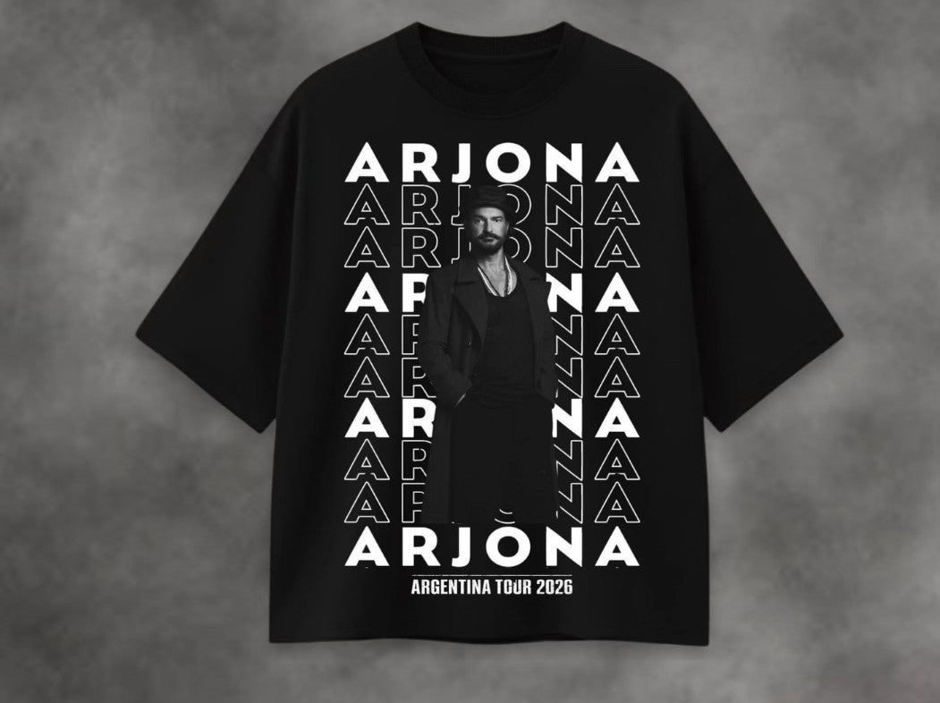 🎶🖤 CAMISETA RICARDO ARJONA – LETRAS QUE MARCAN 🔥✨