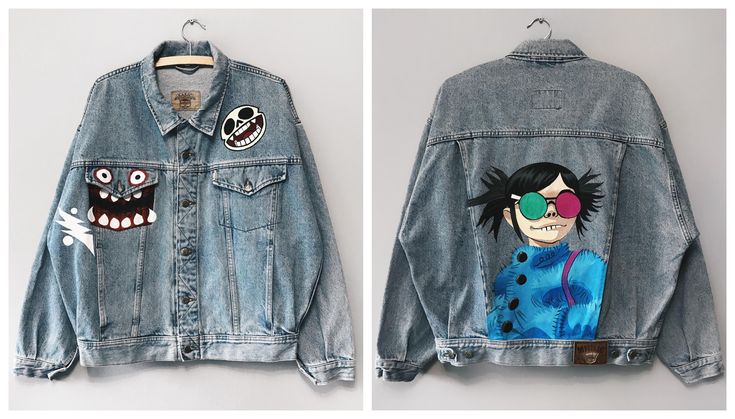🎨🖤 CHAQUETA JEAN GORILLAZ – STREET ART EDITION 🔥