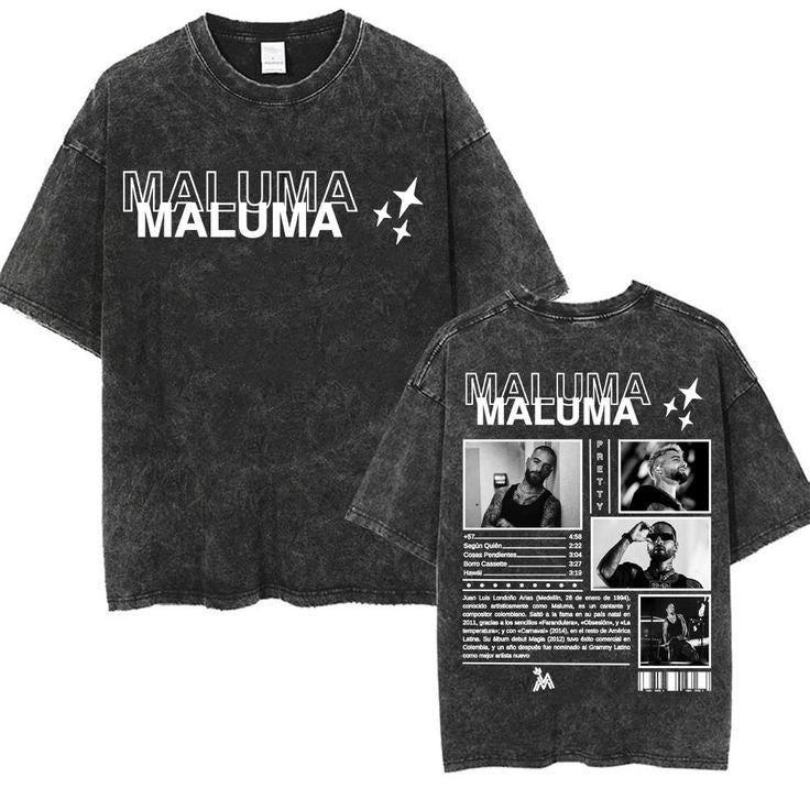 Camiseta Acid Wash Maluma