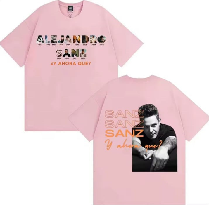 🎤❤️ CAMISETA ALEJANDRO SANZ – Y AHORA QUÉ