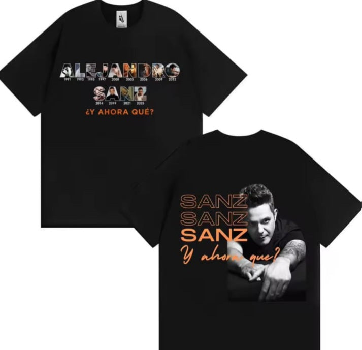 🎤❤️ CAMISETA ALEJANDRO SANZ – Y AHORA QUÉ