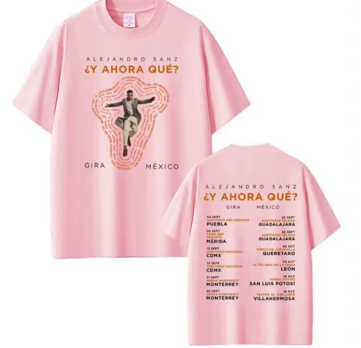 🎤❤️ CAMISETA ALEJANDRO SANZ – Y AHORA QUÉ