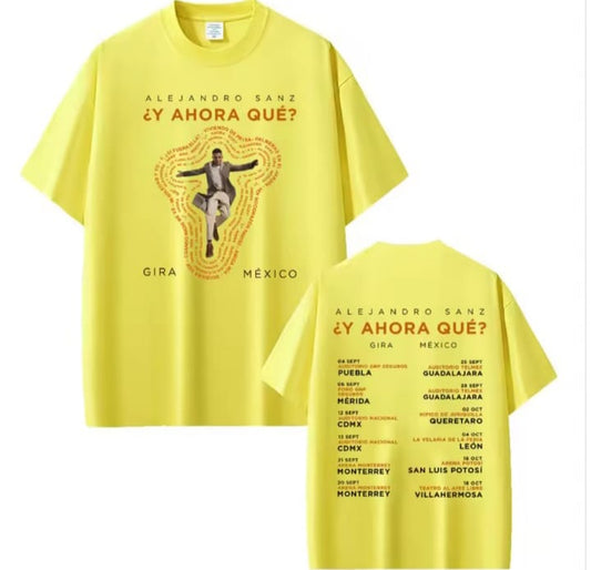 🎤❤️ CAMISETA ALEJANDRO SANZ – Y AHORA QUÉ