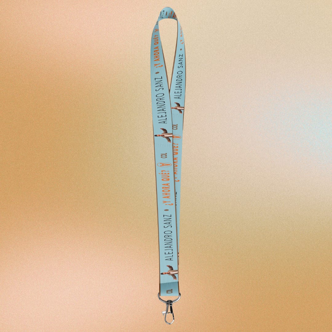 🎤🎗️ LANYARD ALEJANDRO SANZ –Y AHORA QUÉ