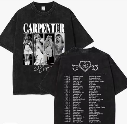 🖤 CAMISETA ACID WASH SABRINA CARPENTER – Estereo Picnic 2026 ✨
