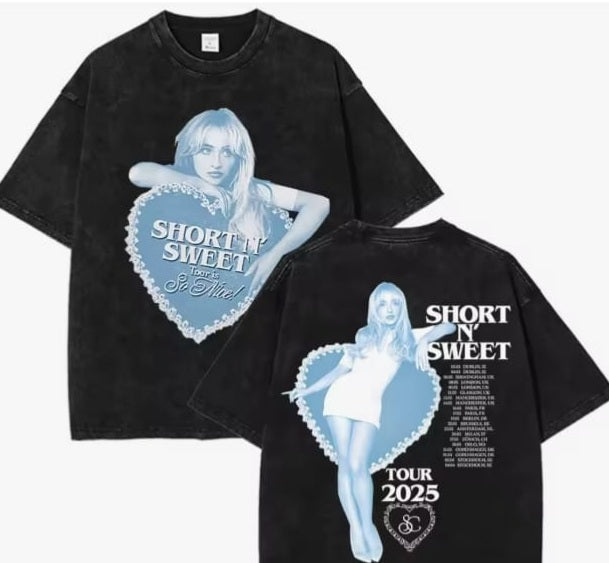 🖤 CAMISETA ACID WASH SABRINA CARPENTER – Estereo Picnic 2026 ✨