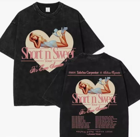 🖤 CAMISETA ACID WASH SABRINA CARPENTER – Estereo Picnic 2026 ✨
