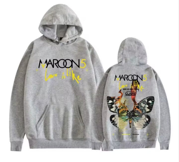 ☀️🍷 HOODIE MAROON 5 – ICONIC COLLECTION 🍷☀️