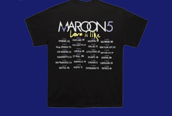 🎤🔥 CAMISETA MAROON 5 – POP ROCK VIBES 🖤✨