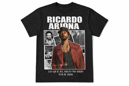 🎶🖤 CAMISETA RICARDO ARJONA – LETRAS QUE MARCAN 🔥✨