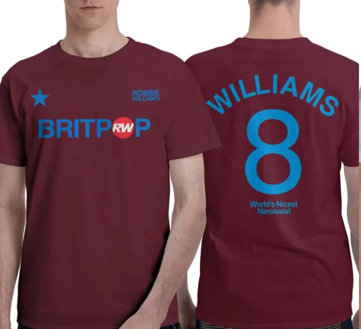 🖤🔥 CAMISETA ROBBIE WILLIAMS – EL ESTILO DE UNA LEYENDA 🎤✨