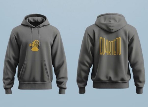 🖤🔥 HOODIE CUARTETO DE NOS – ACTITUD, ROCK Y PERSONALIDAD 🎸⚡