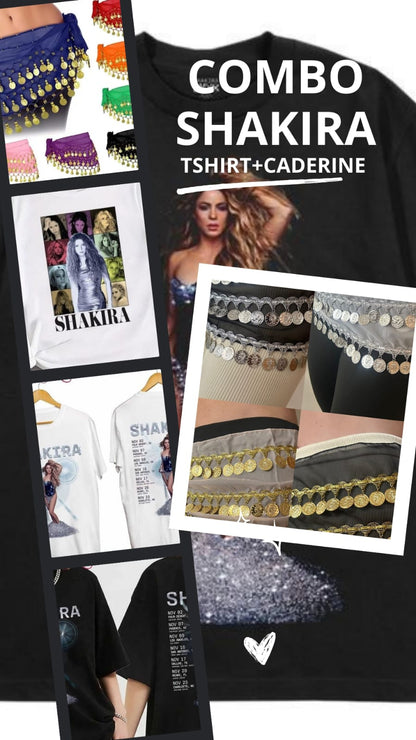 Combo Shakira Tshirt+ Caderine