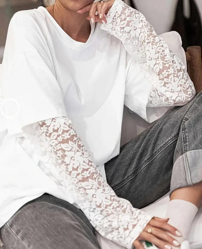 Body de Encaje Manga Larga