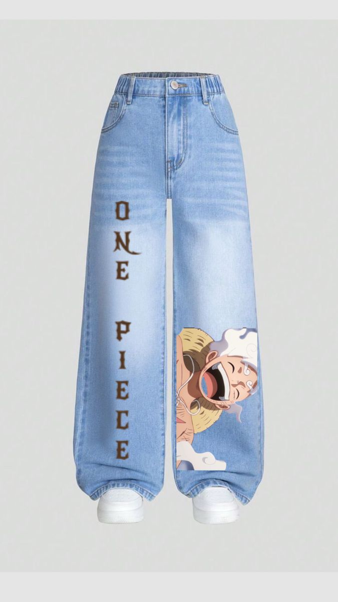 🏴‍☠️🔥 PANTALÓN JEAN ONE PIECE – EL ESTILO DE UN VERDADERO NAKAMA ⚓✨