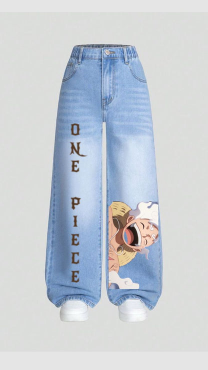 🏴‍☠️🔥 PANTALÓN JEAN ONE PIECE – EL ESTILO DE UN VERDADERO NAKAMA ⚓✨