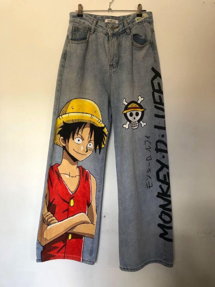 🏴‍☠️🔥 PANTALÓN JEAN ONE PIECE – EL ESTILO DE UN VERDADERO NAKAMA ⚓✨