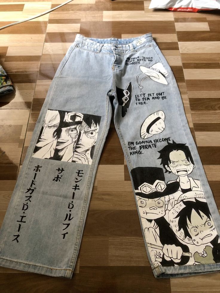 🏴‍☠️🔥 PANTALÓN JEAN ONE PIECE – EL ESTILO DE UN VERDADERO NAKAMA ⚓✨