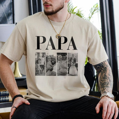 👑🖤 CAMISETA PAPÁ – ORGULLO EN UNA PALABRA 🔥