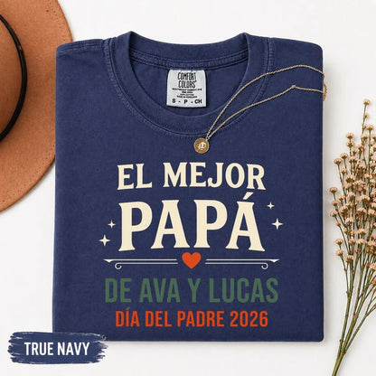 👑🖤 CAMISETA PAPÁ – ORGULLO EN UNA PALABRA 🔥