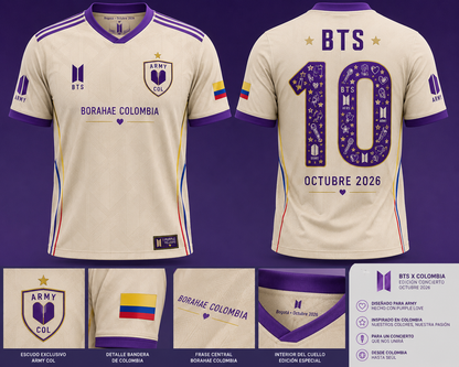 ⚽💜 CAMISETA DE FÚTBOL BTS – ESTILO AUTÉNTICO 💜🔥