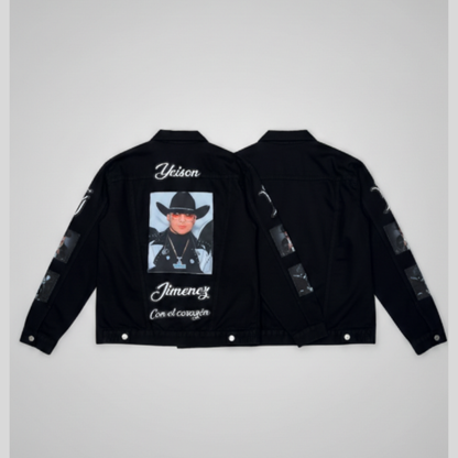 💔🧥 CHAQUETA JEAN JEISON JIMÉNEZ – TRIBUTO CON EL CORAZÓN🔥