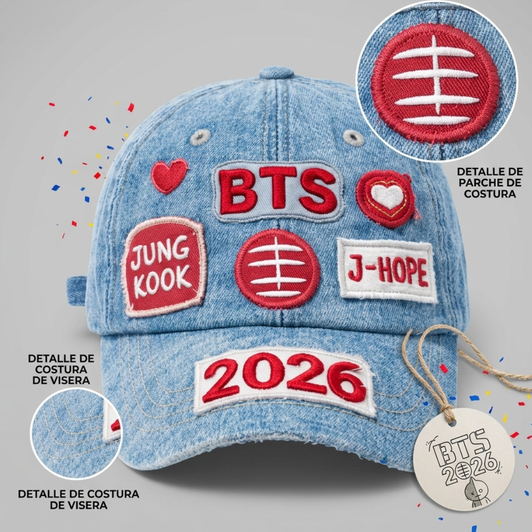 💜🧢 GORRA BTS – 2026 WORLD TOUR (BOGOTÁ) 🌍✨