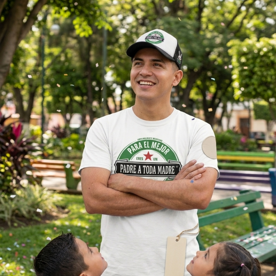 👑🖤 COMBO PAPÁ – CAMISETA + GORRA 🔥✨