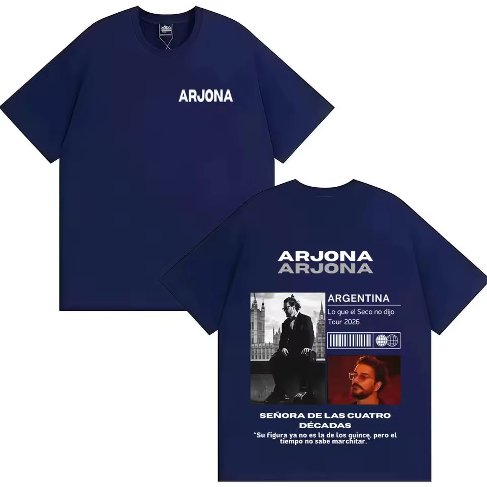 🎶🖤 CAMISETA RICARDO ARJONA – LETRAS QUE MARCAN 🔥✨