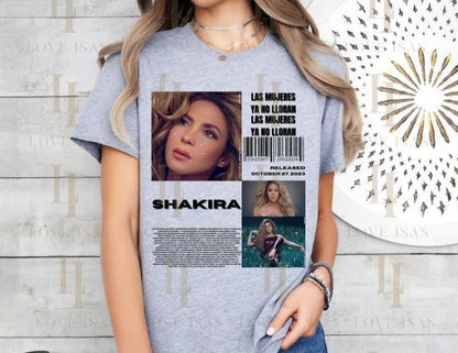 🔥 CAMISETA SHAKIRA – ESTOY AQUÍ / LAS MUJERES YA NO LLORAN TOUR 2025