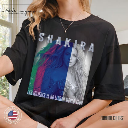🔥 CAMISETA SHAKIRA – ESTOY AQUÍ / LAS MUJERES YA NO LLORAN TOUR 2025