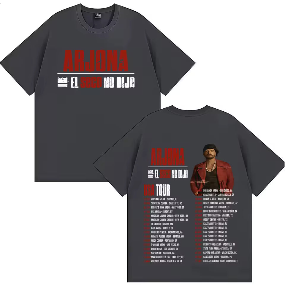 🎶🖤 CAMISETA RICARDO ARJONA – LETRAS QUE MARCAN 🔥✨
