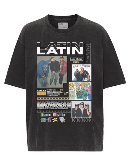🔥 CAMISETA LATIN MAFIA - TE ODIO Y TE EXTRAÑO TOUR 2025