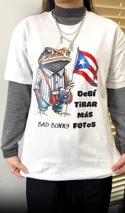 📸🔥 Camiseta Bad Bunny Debí Tirar Más Fotos 🐰💥