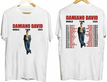 🔥 CAMISETA DAMIANO DAVID - SOLO WORLD TOUR 2025