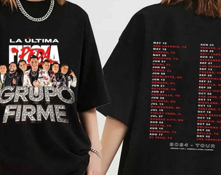 🔥👕 CAMISETA GRUPO FIRME – ÓRALE WEY TOUR EDICIÓN ESPECIAL