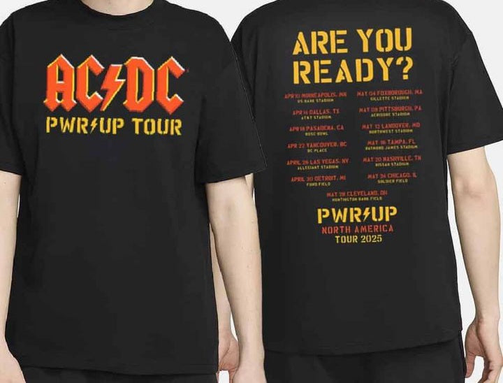 ⚡ CAMISETA OFICIAL AC/DC