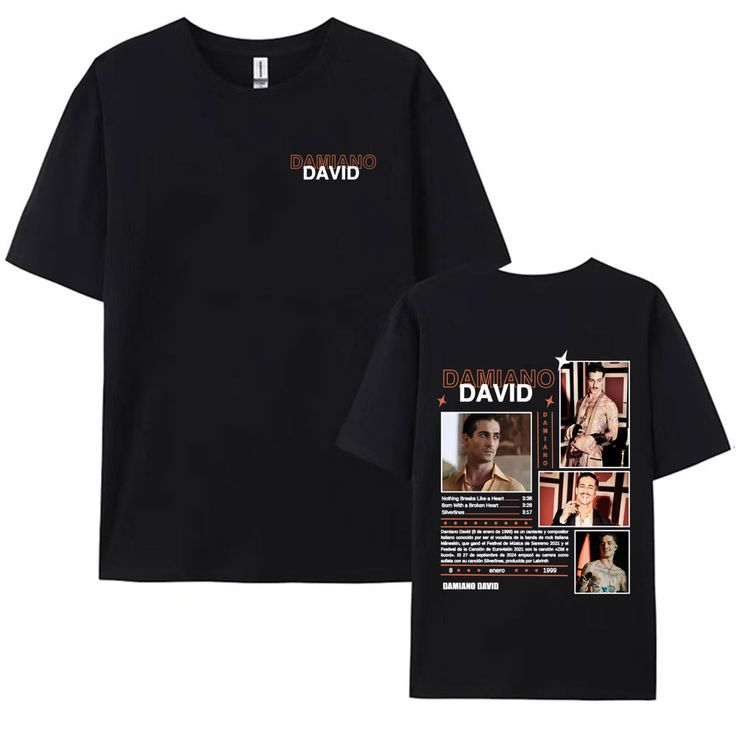 🔥 CAMISETA DAMIANO DAVID - SOLO WORLD TOUR 2025