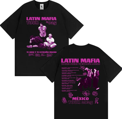 🔥 CAMISETA LATIN MAFIA - TE ODIO Y TE EXTRAÑO TOUR 2025