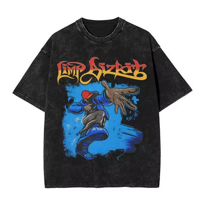 🔥🎸Camiseta Acid Wash  Limp Bizkit