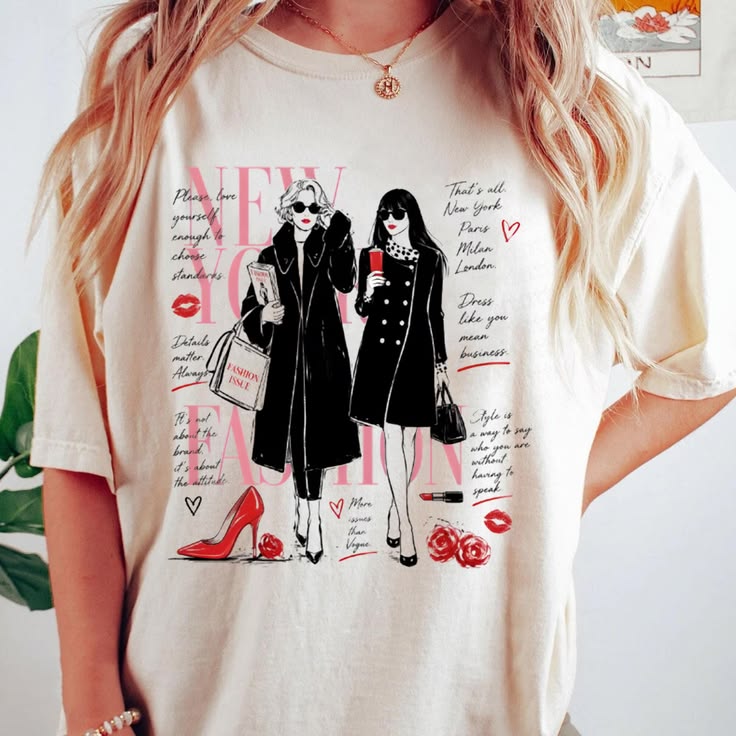 👠 ☕ CAMISETA EL DIABLO VISTE A LA MODA  – RUNWAY EDITORIAL ☕ 👠