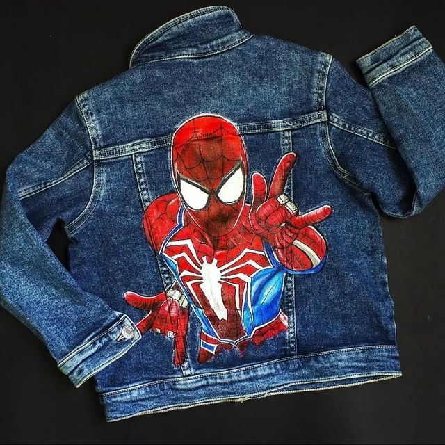 🧥🕷️ CHAQUETA JEAN SPIDER-MAN – EL HÉROE DE TU ESTILO ❤️🕸️
