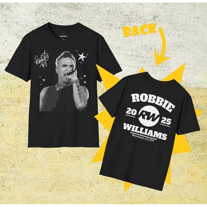 🖤🔥 CAMISETA ROBBIE WILLIAMS – EL ESTILO DE UNA LEYENDA 🎤✨