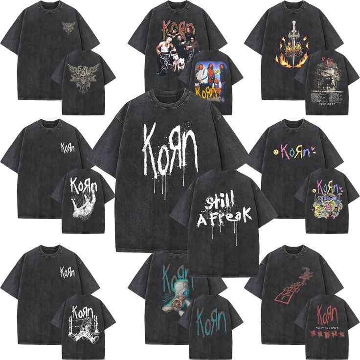 🎸🔥 CAMISETA KORN – ACID WASH VINTAGE EDITION 🔥🎸