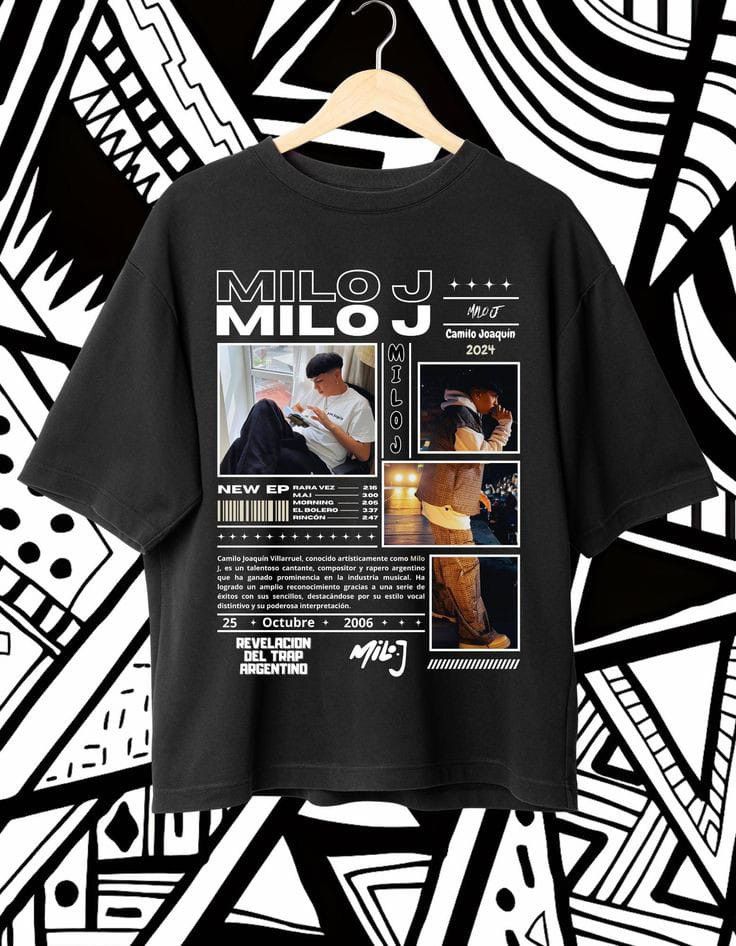🎤 🌫️ CAMISETA MILO J – 111 & STREET VIBES 🌫️